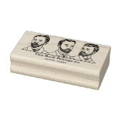 Ex Libris - Drie Man v5 Rubberstempel (Stempel)