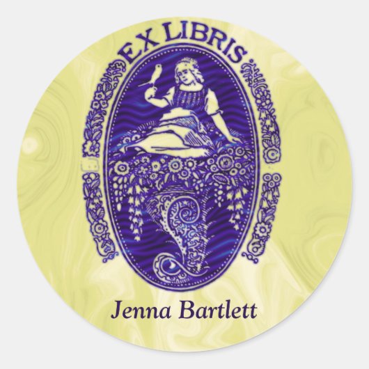 Ex Libris Dutch Blue Sticker (Voorkant)