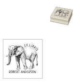 Ex Libris, Elephant Book Rubberstempel (Gestempeld)
