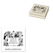 EX libris exlibris Boek bibliotheek boekplaat bibl Rubberstempel (Gestempeld)