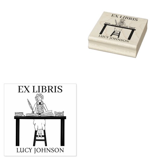 EX libris exlibris Book Book Book bookplate biblio Rubberstempel (Gestempeld)