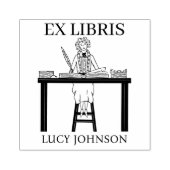 EX libris exlibris Book Book Book bookplate biblio Rubberstempel (Afrduk)
