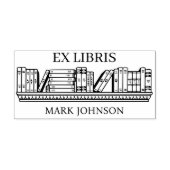 EX libris exlibris Book Book Book bookplate biblio Rubberstempel (Afrduk)