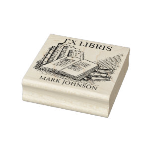 EX libris exlibris Book Book Book bookplate biblio Rubberstempel