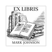 EX libris exlibris Book Book Book bookplate biblio Rubberstempel (Afrduk)