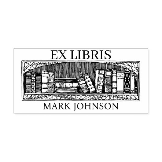EX libris exlibris Book Book Book bookplate biblio Rubberstempel (Afrduk)