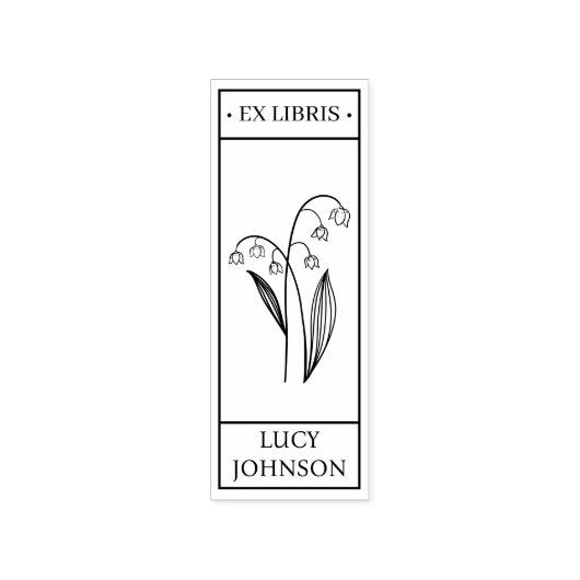 EX libris exlibris Book Book bookplate bluebell Rubberstempel (Afrduk)