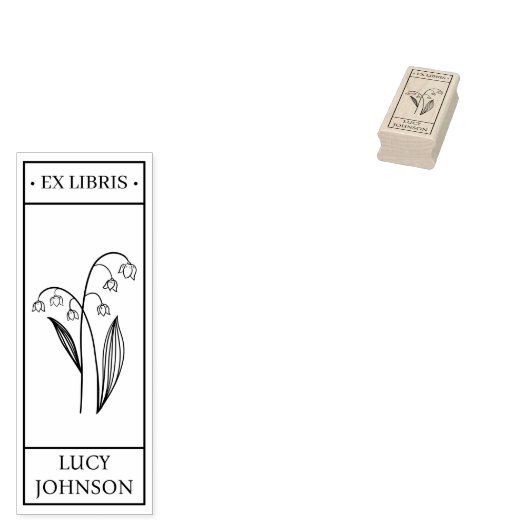 EX libris exlibris Book Book bookplate bluebell Rubberstempel (Gestempeld)