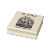 EX libris exlibris Book library bookplate schip Ru Rubberstempel (Stempel)