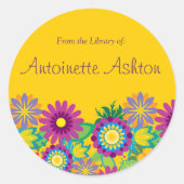 Ex Libris Floral Label (Voorkant)