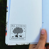 Ex Libris, Forest Fox Book Rubberstempel