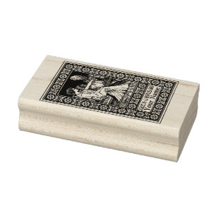 Ex Libris Girl, Pen, Boeken en Sjabloon Rubberstempel