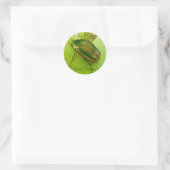 Ex libris Green June Beetle Stickers (Tas)