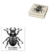 Ex libris - halskever rubberstempel (Gestempeld)