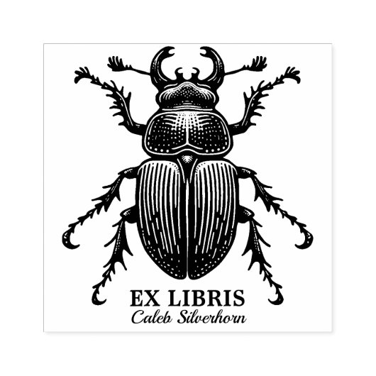 Ex libris - halskever rubberstempel (Afrduk)