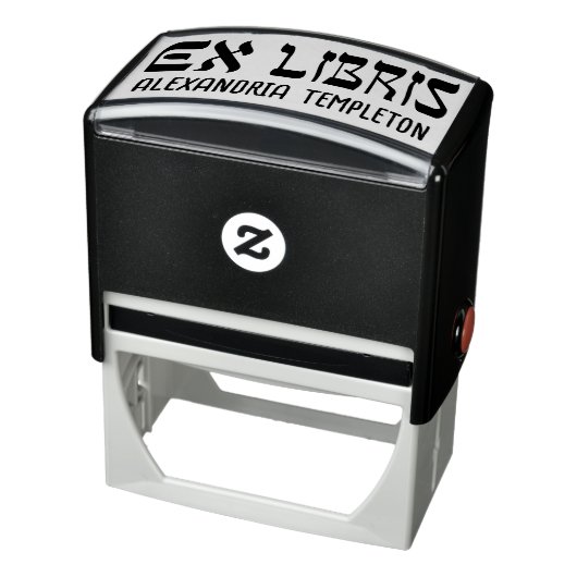 Ex Libris Hebreeuwse Stijl Tekst #2 Bibliotheek Bo Zelfinktende Stempel (Product)
