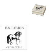  Ex Libris Horse Hippophile Equestrian Boek Rubberstempel
