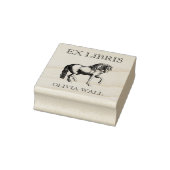  Ex Libris Horse Hippophile Equestrian Boek Rubberstempel