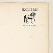  Ex Libris Horse Hippophile Equestrian Boek Rubberstempel