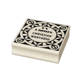 Ex Libris Houten Kunst Stempel - Geometrisch Motie (Stempel)
