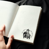 Ex Libris, Indiaas olifantenboek Rubberstempel