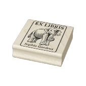 Ex Libris - Indische olifant Rubberstempel (Stempel)