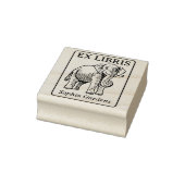 Ex Libris - Indische olifant Rubberstempel (Stempel)