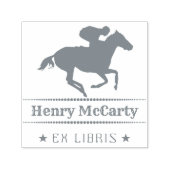 Ex Libris | Jockey Horse Zelfinktende Stempel (Design)