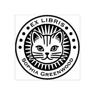 Ex Libris - Kat Rubberstempel