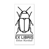 Ex Libris - Kever/Bug v1 Rubberstempel (Afrduk)