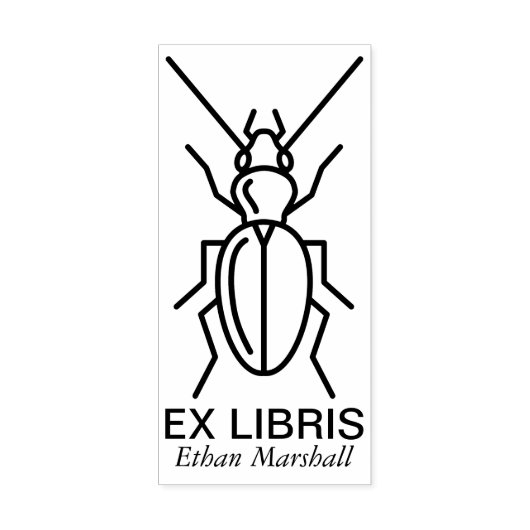 Ex Libris - Kever v2 Rubberstempel (Afrduk)