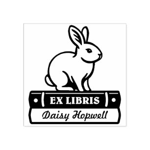 Ex Libris - Konijn Rubberstempel