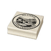 Ex Libris - Landelijk landschap 07 Rubberstempel (Stempel)