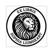 Ex Libris - Leeuw Rubberstempel (Afrduk)