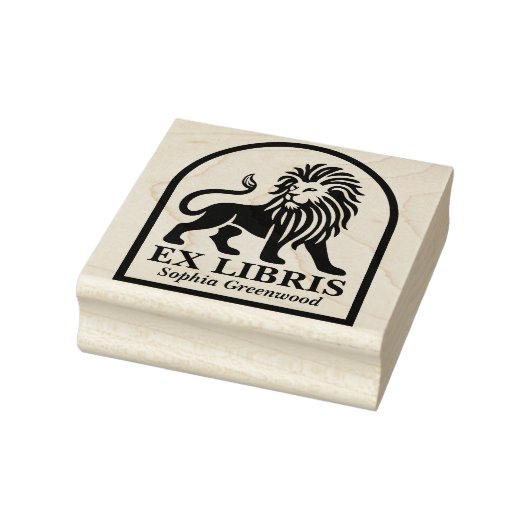 Ex Libris - Leeuw Rubberstempel (Stempel)