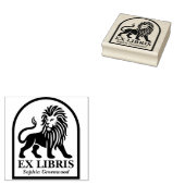 Ex Libris - Leeuw Rubberstempel (Gestempeld)