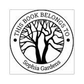 Ex Libris - Levensboom Rubberstempel (Afrduk)