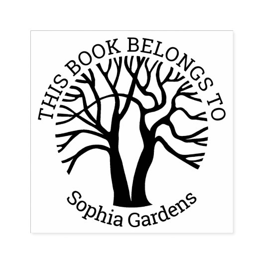 Ex Libris - Levensboom v2 Rubberstempel (Afrduk)