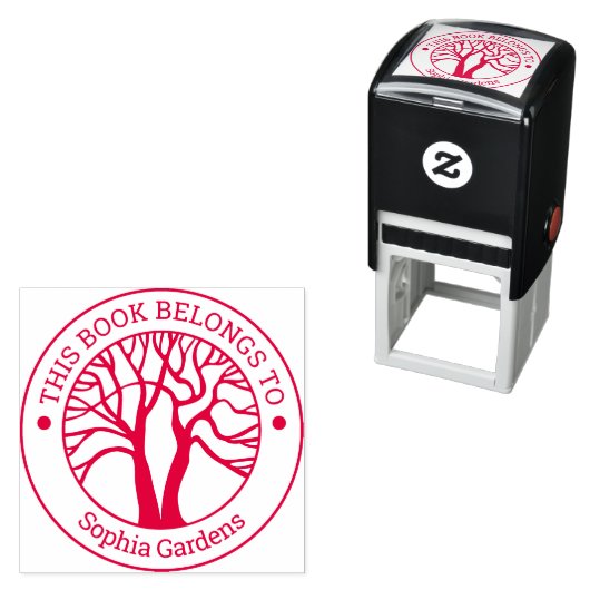 Ex Libris - Levensboom Zelfinktende Stempel (In situ)