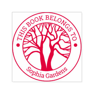 Ex Libris - Levensboom Zelfinktende Stempel