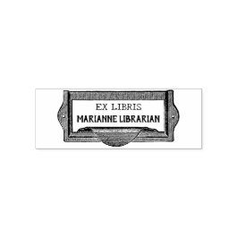  "EX LIBRIS" Library Hardware Bookplate Zelfinktende Stempel