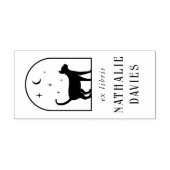 Ex Libris | Magische Maan Sterren & Kat Bibliothee Zelfinktende Stempel (Design)