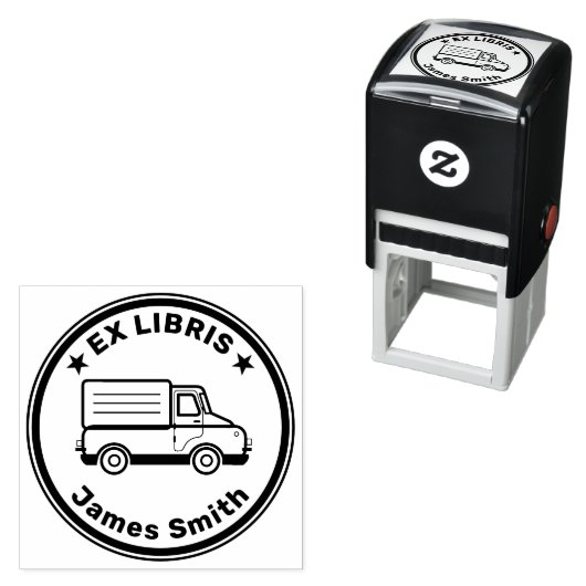 Ex Libris met auto Zelfinktende Stempel (In situ)