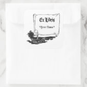 Ex Libris met Boek Sticker Sjabloon (Tas)