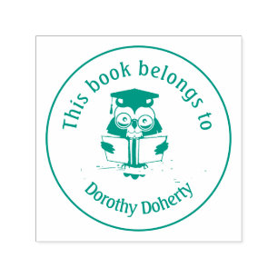 Ex Libris met leesobjecten    Zelfinktende Stempel