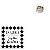 Ex Libris Modern Rubber Stempel (Gestempeld)