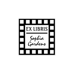 Ex Libris Modern Rubber Stempel