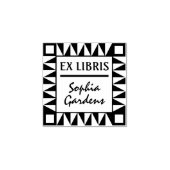 Ex Libris Modern Rubber Stempel (Afrduk)
