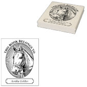 Ex Libris - Mooie paarden Rubberstempel (Gestempeld)