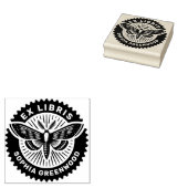 Ex Libris - Moth Rubberstempel (Gestempeld)
